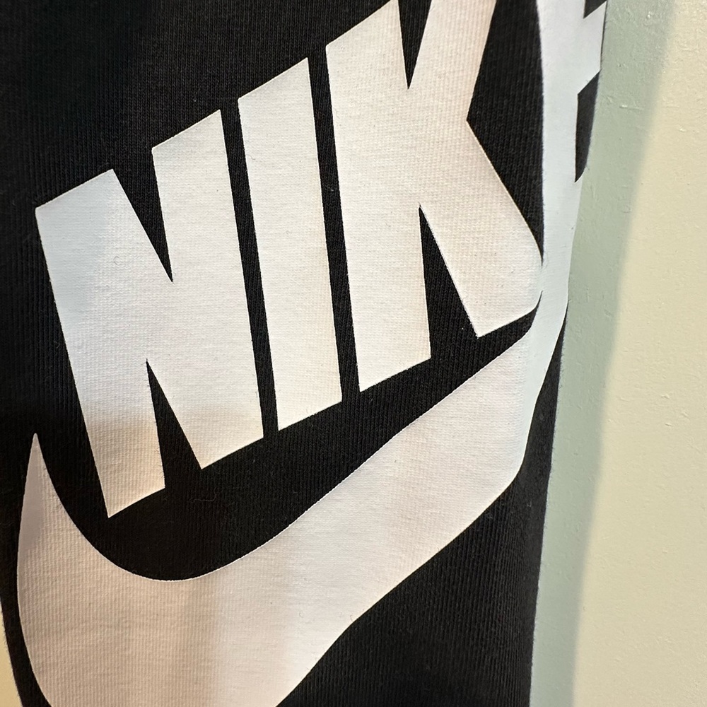 Nike Women's Black and White Logo Leggings - Picture 4 of 5
